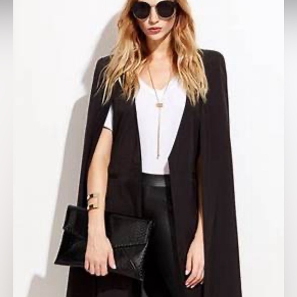 SHEIN black capelet top - Picture 4 of 4